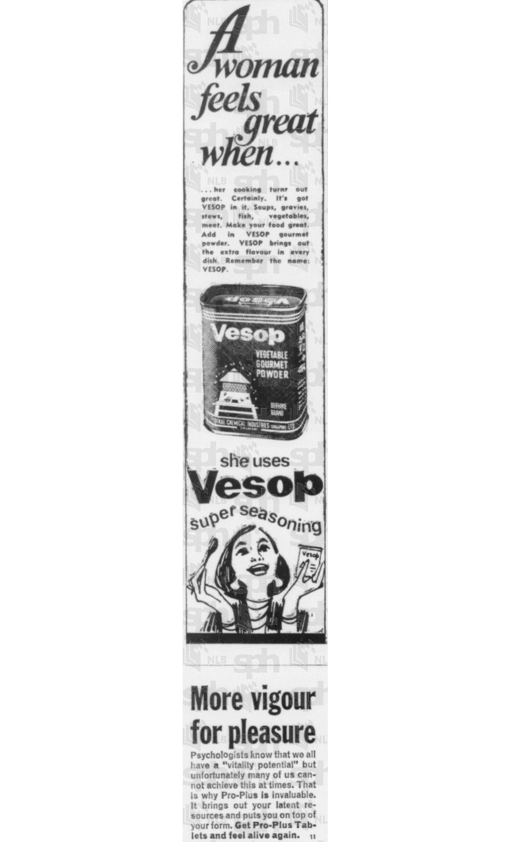 Ad for Vesop from the 60's