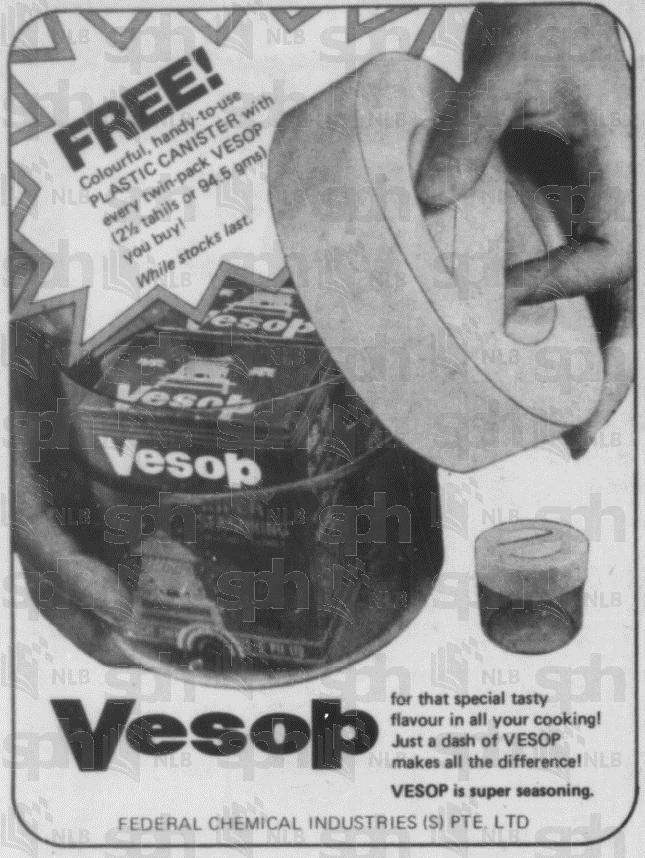 Ad for Vesop from the 70's